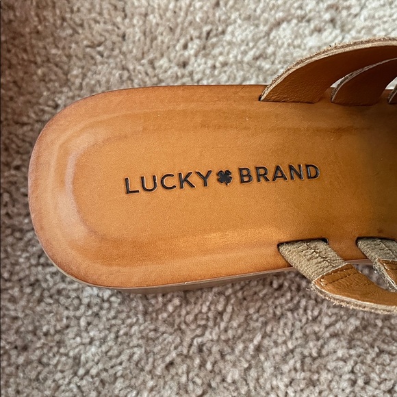 NWOT Lucky Brand Paydin Tiger Platform Mules - Picture 6 of 8
